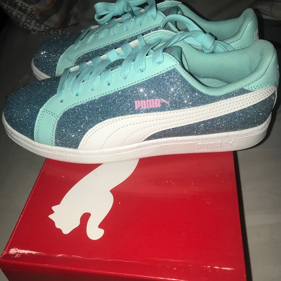 Sz 6.5 Left! Puma Girl’s Smash Glitz Glamm Sneaker - Picture 3 of 7